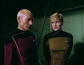 Tasha Yar with Picard